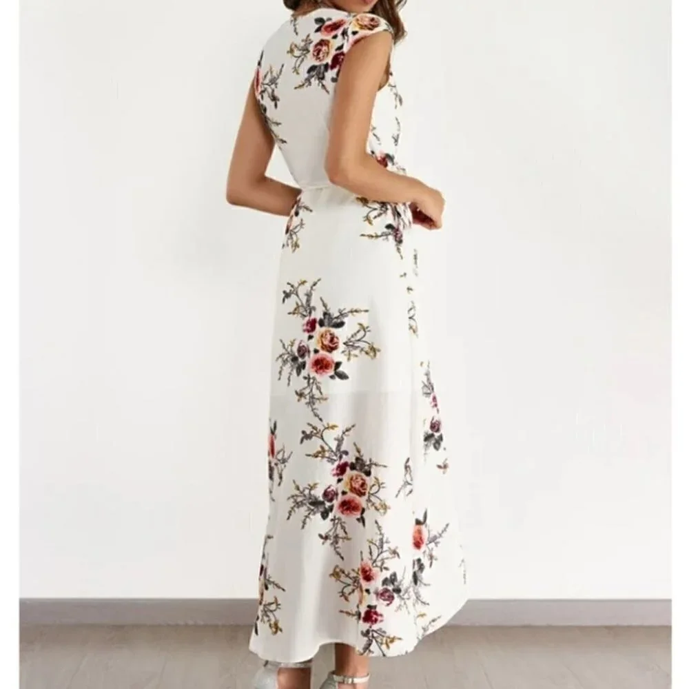 Floral Wrap Dress - Picture 2 of 10